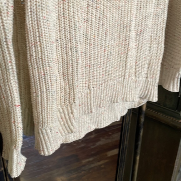 Neutral High Low Mock Neck Sweater - SZ S - Picture 3 of 6